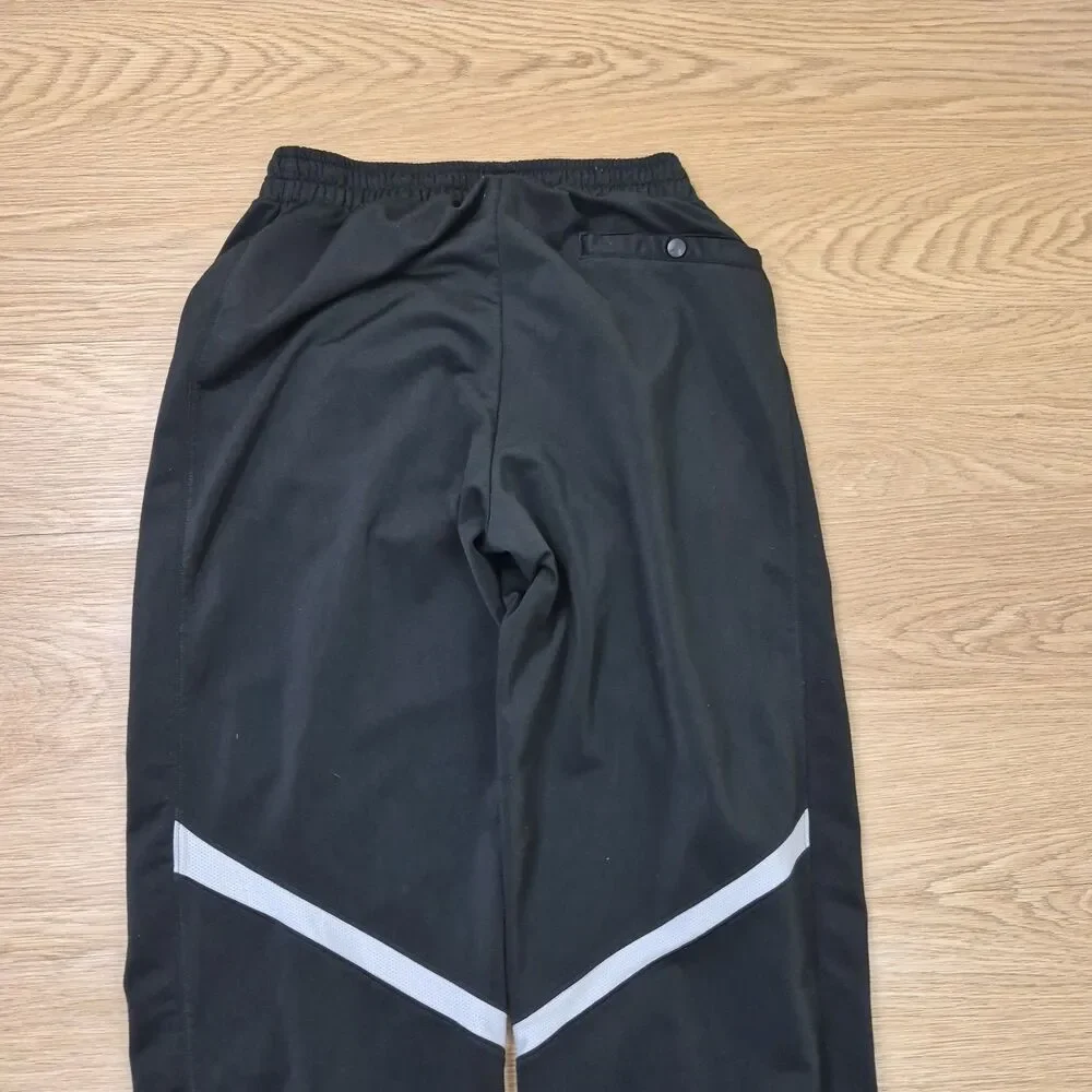 Jordan Pants Mens M Engineered Flight Black Joggers Cargo Snap Pockets Stripe